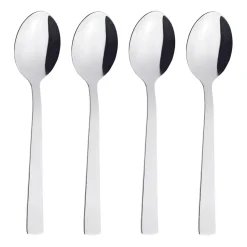 4 Cucharas de postre Raw, acero inoxidable