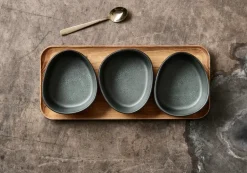 4 Cucharas de postre Raw, acero inoxidable