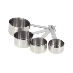 4 Cucharas medidoras De Buyer 60-250 ml, acero inoxidable