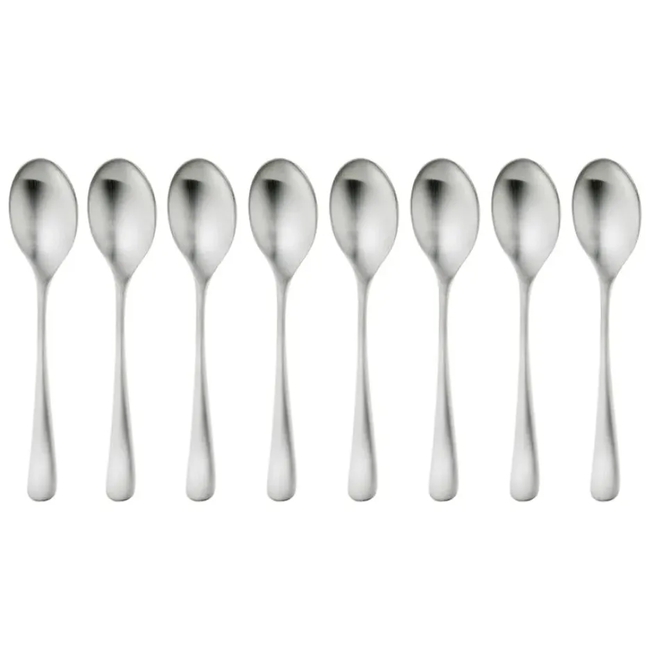 8 Cucharillas de café Radford mate, acero inoxidable