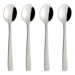 4 Cucharillas de café Raw, acero inoxidable