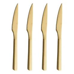 4 Cuchillos de carne Raw, Dorado