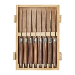 8 Cuchillos para parrilla Nordwik, Acero inoxidable-madera
