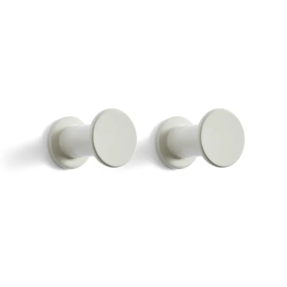 2 Ganchos Bolt Ø2,8 cm, Light grey
