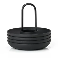 4 Hueveras con soporte Singles, Black