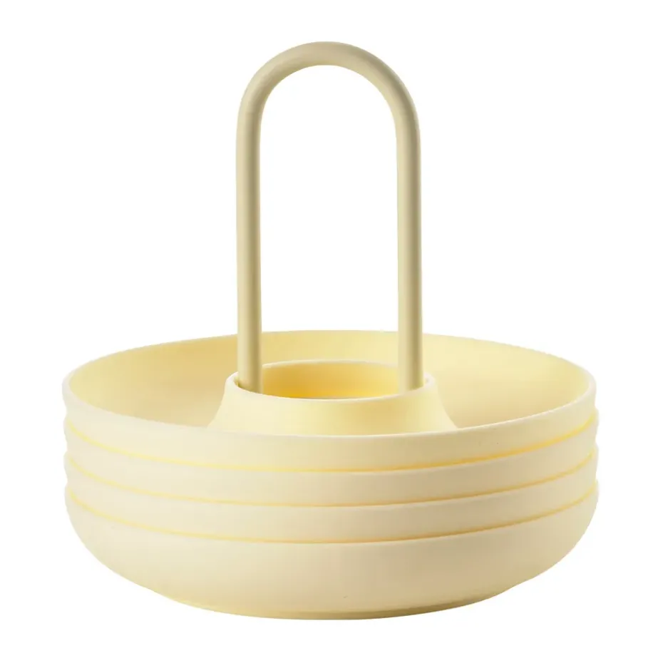 4 Hueveras con soporte Singles, Limestone