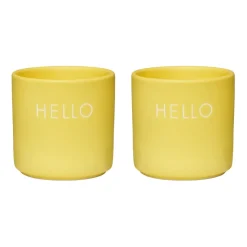 2 Hueveras Design Letters, Hello-yellow