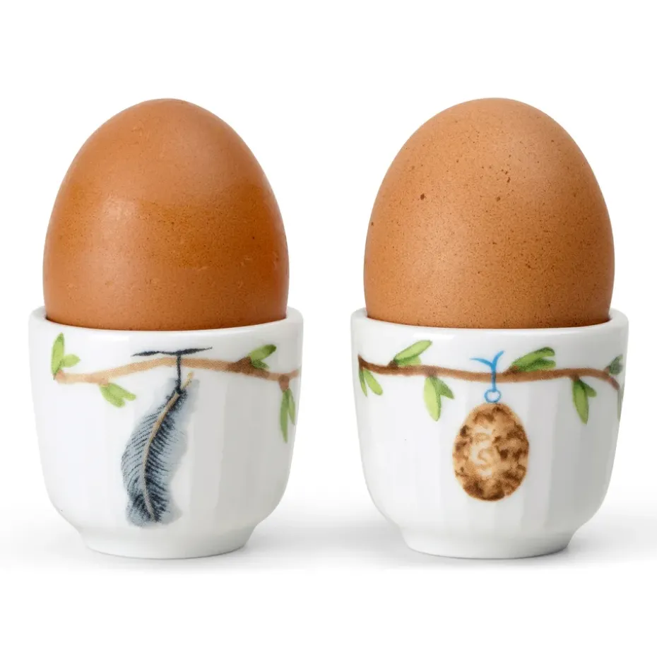 2 Hueveras Hammershøi Spring Ø5 cm, blanco