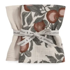 2 mantas pequeñas Pomme Muslin, 60x60 cm