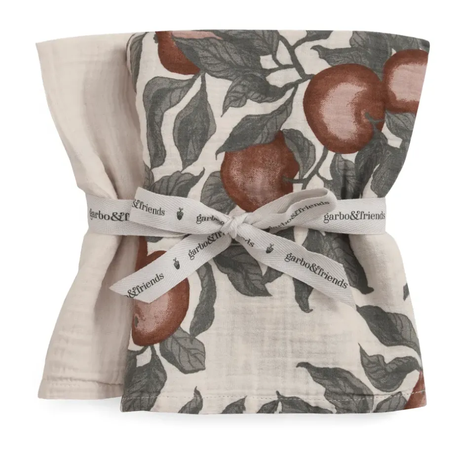2 mantas pequeñas Pomme Muslin, 60x60 cm