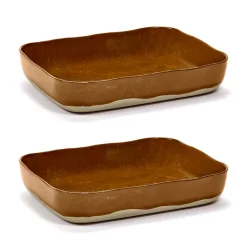 2 Moldes para horno La Nouvelle Table No10 22x30 cm, Brown