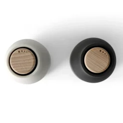 2 molinillos de especias Bottle, Ash-carbon (tapa de haya)