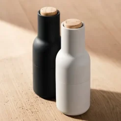 2 molinillos de especias Bottle, Ash-carbon (tapa de haya)