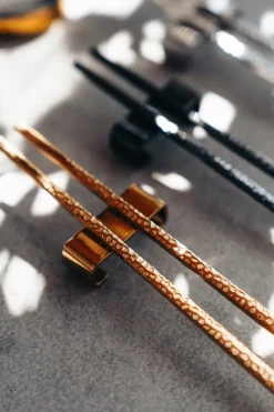 4 Palillos Kito Chopsticks, latón
