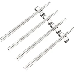 4 Palillos Kito Chopsticks, plata