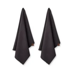2 Paños de cocina ecológico Humdakin 45x70 cm, Coal
