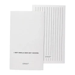2 Paños de cocina Ernst cita/rayas, Blanco