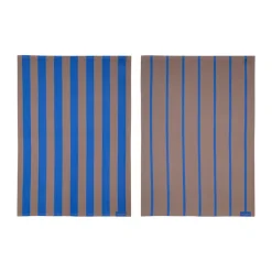 2 Paños de cocina Stripes 50x70 cm, Blush