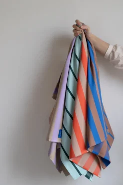 2 Paños de cocina Stripes 50x70 cm, Blush