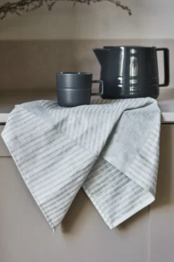 2 Paños de cocina Stripes 47x70 cm, azul-blanco