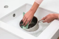 2 Paños limpiaplatos de microfibra Brabantia, Jade green