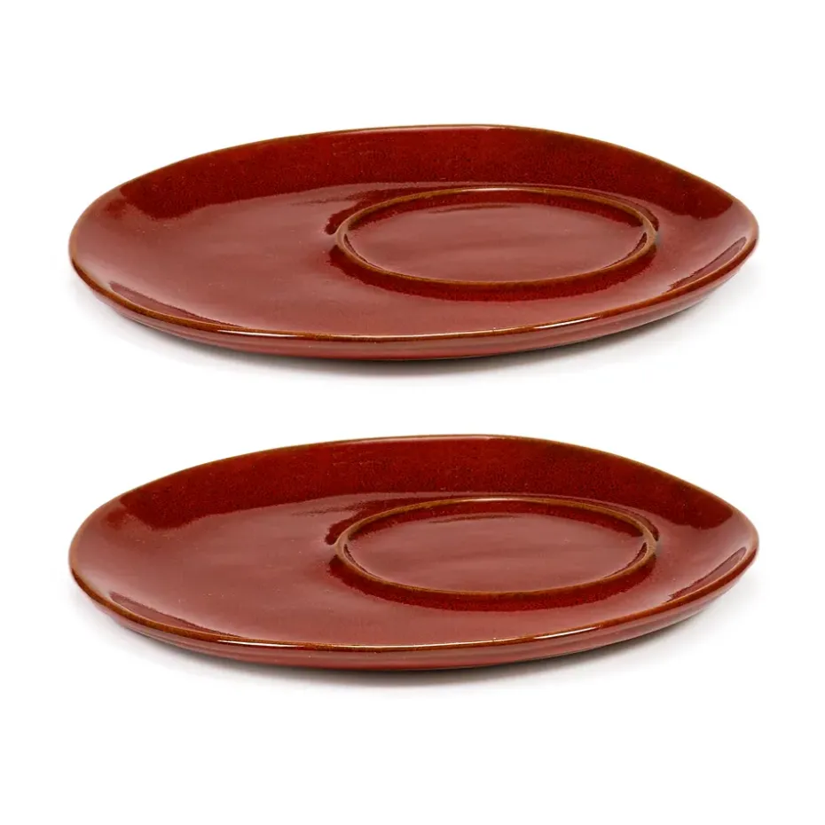2 Platillos para taza de café La Mère Ø14,5 cm, Venetian red