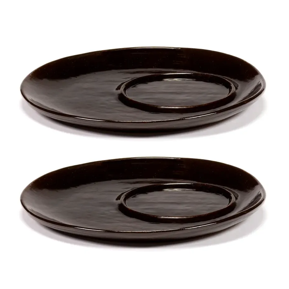 2 Platillos para taza de café La Mère Ø14,5 cm, Dark brown