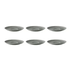 6 Platos de café Terra Ø16,1 cm, Pearl Grey