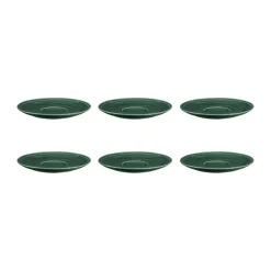 6 Platos de café Terra Ø16,1 cm, Moss Green