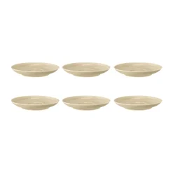 6 Platos de café Terra Ø12 cm, Sand Beige