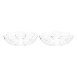 2 Platos de postre Lily Ø16 cm, transparente