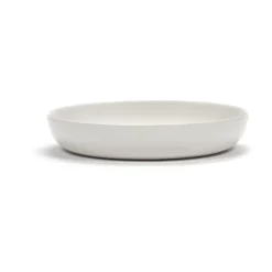 2 Platos hondos Ottolenghi Feast Ø22 cm, White stripes-red