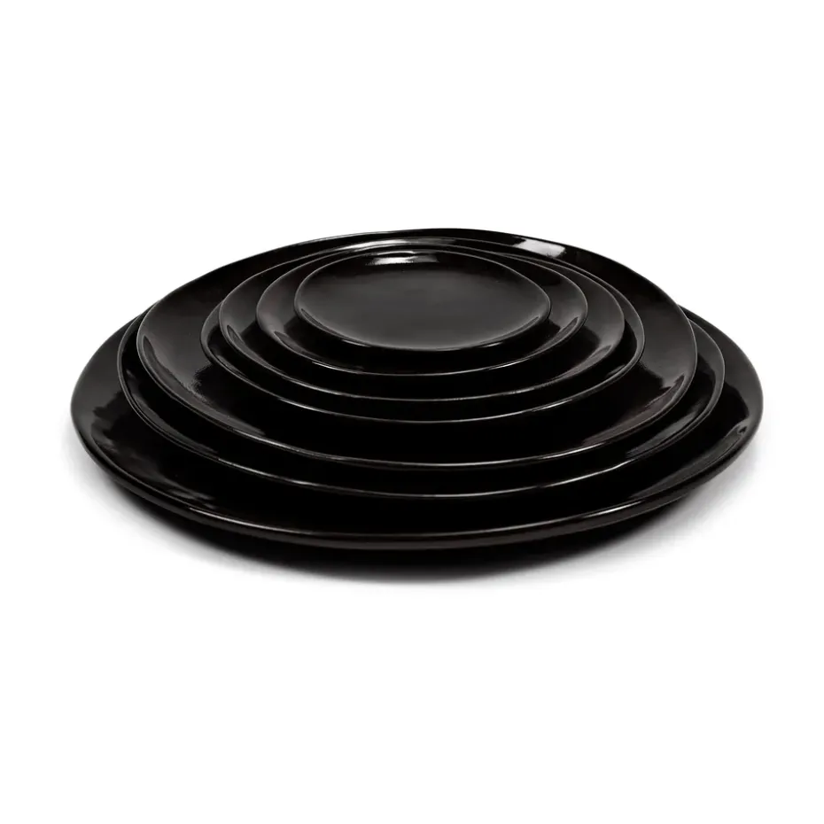 2 Platos La Mère M Ø20 cm, Dark brown