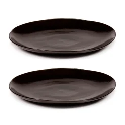 2 Platos La Mère XL Ø27 cm, Dark brown