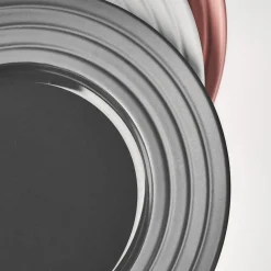 6 Platos Lines Ø27 cm, gris oscuro