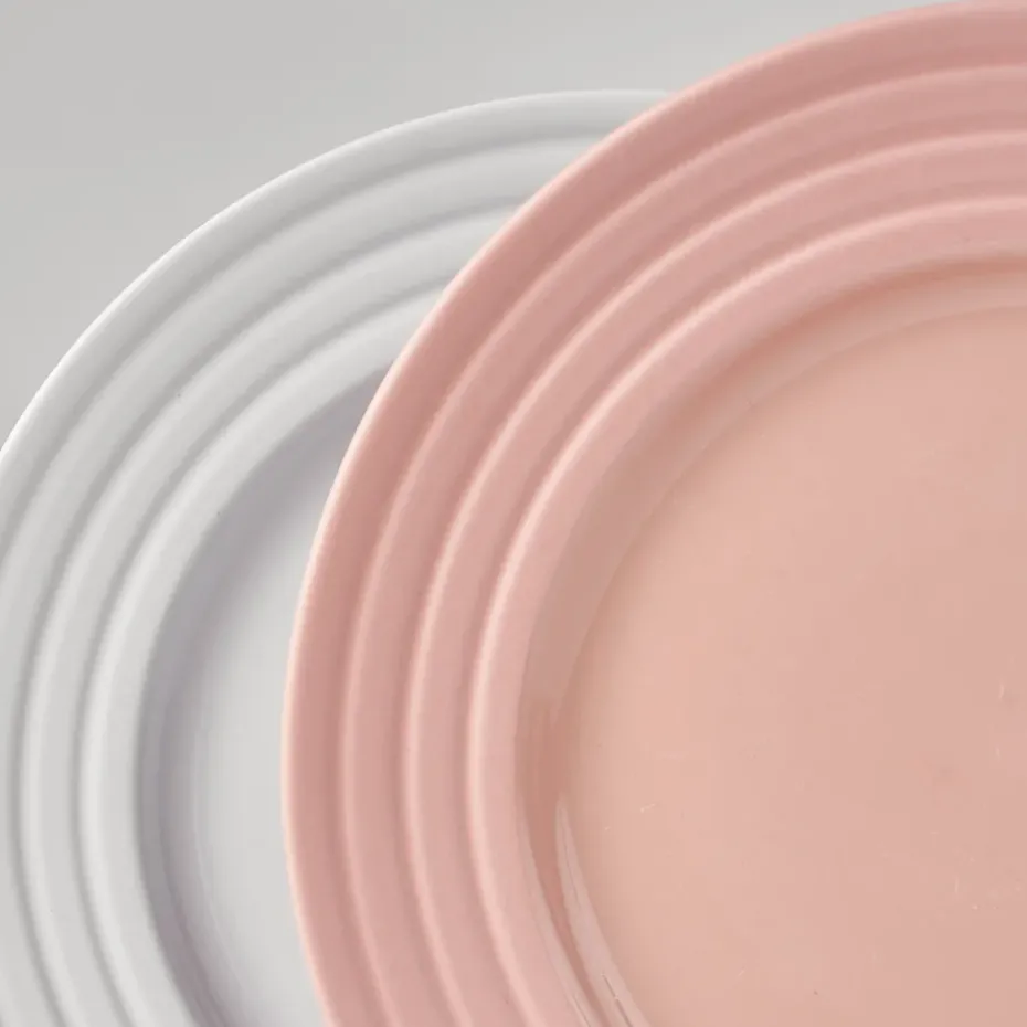 6 Platos Lines Ø21 cm, Rosa