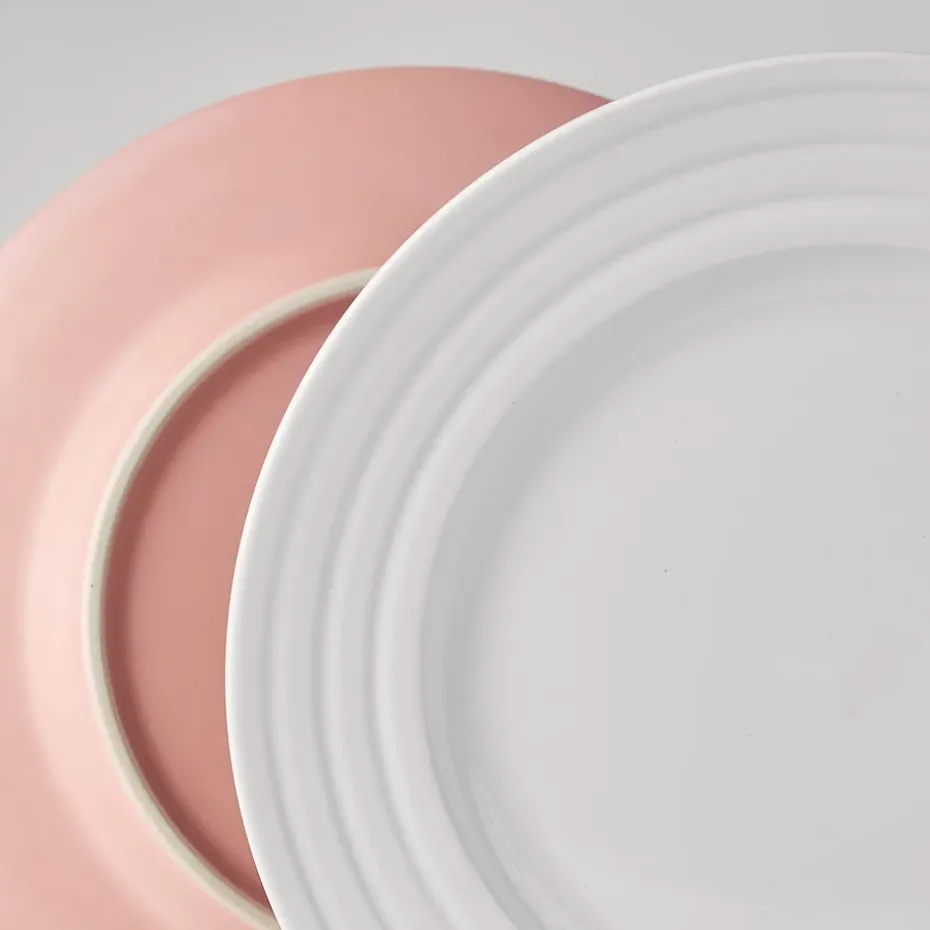 6 Platos Lines Ø21 cm, Rosa