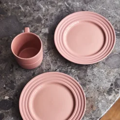 6 Platos Lines Ø21 cm, Rosa