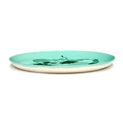 2 Platos Ottolenghi Feast L Ø26,5 cm, Azure-pepper green