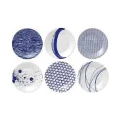 6 Platos Pacific, azul, 16 cm