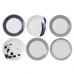 6 Platos Pacific, azul, 28 cm