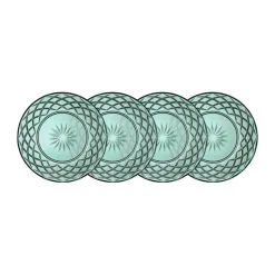 4 Platos Sorrento Ø21 cm, Verde