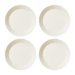 4 Platos Teema Ø21 cm, Blanco