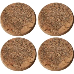 4 Posavasos Cork, Natural