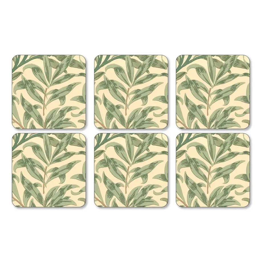 6 Posavasos Willow Bough, Green