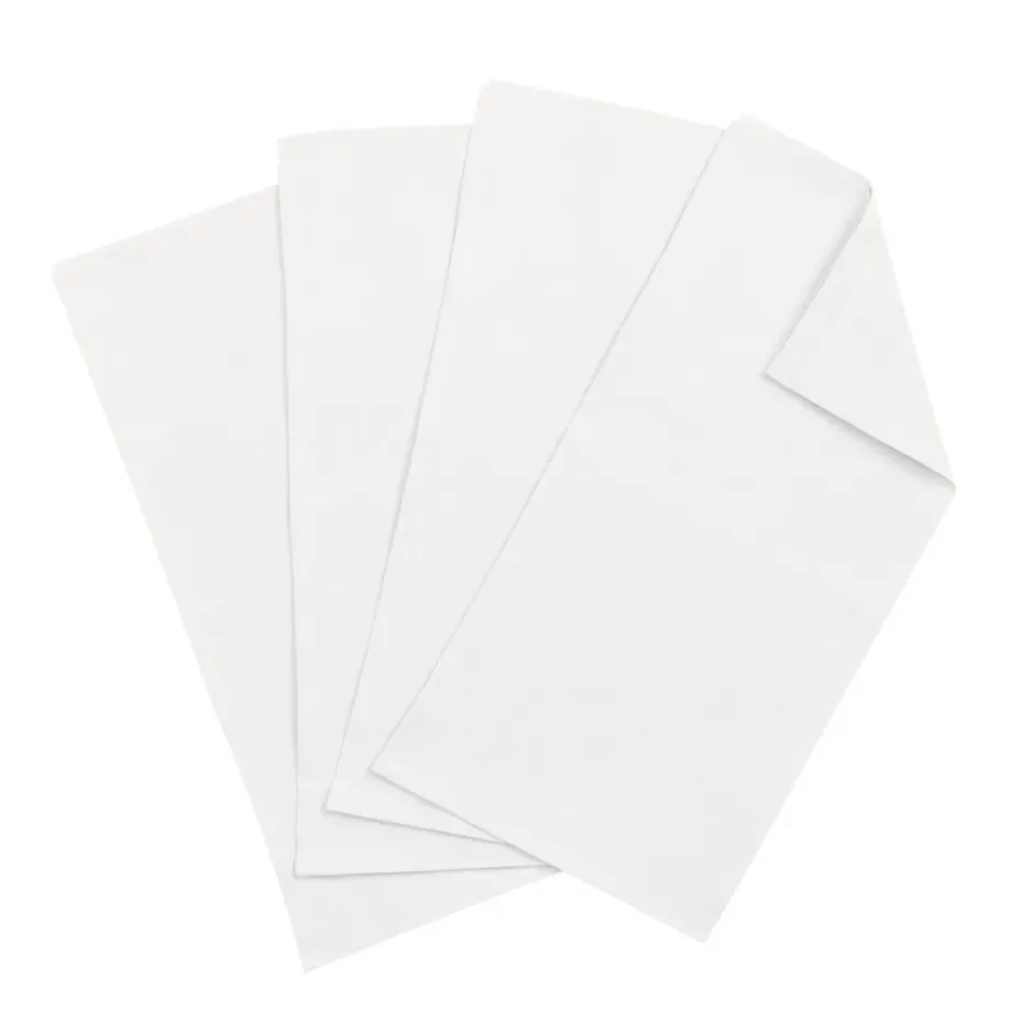 4 Servilletas Clean 45 x 45 cm, white
