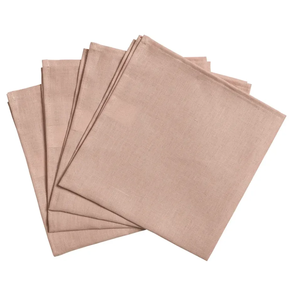 4 Servilletas Clean 45 x 45 cm, dusty rose