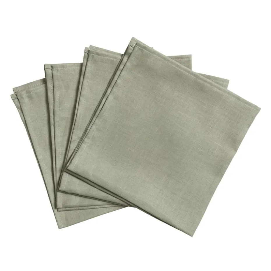 4 Servilletas Clean 45 x 45 cm, dusty green