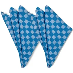 2 Servilletas de tela Checki, azul