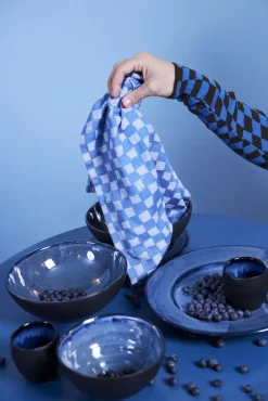 2 Servilletas de tela Checki, azul